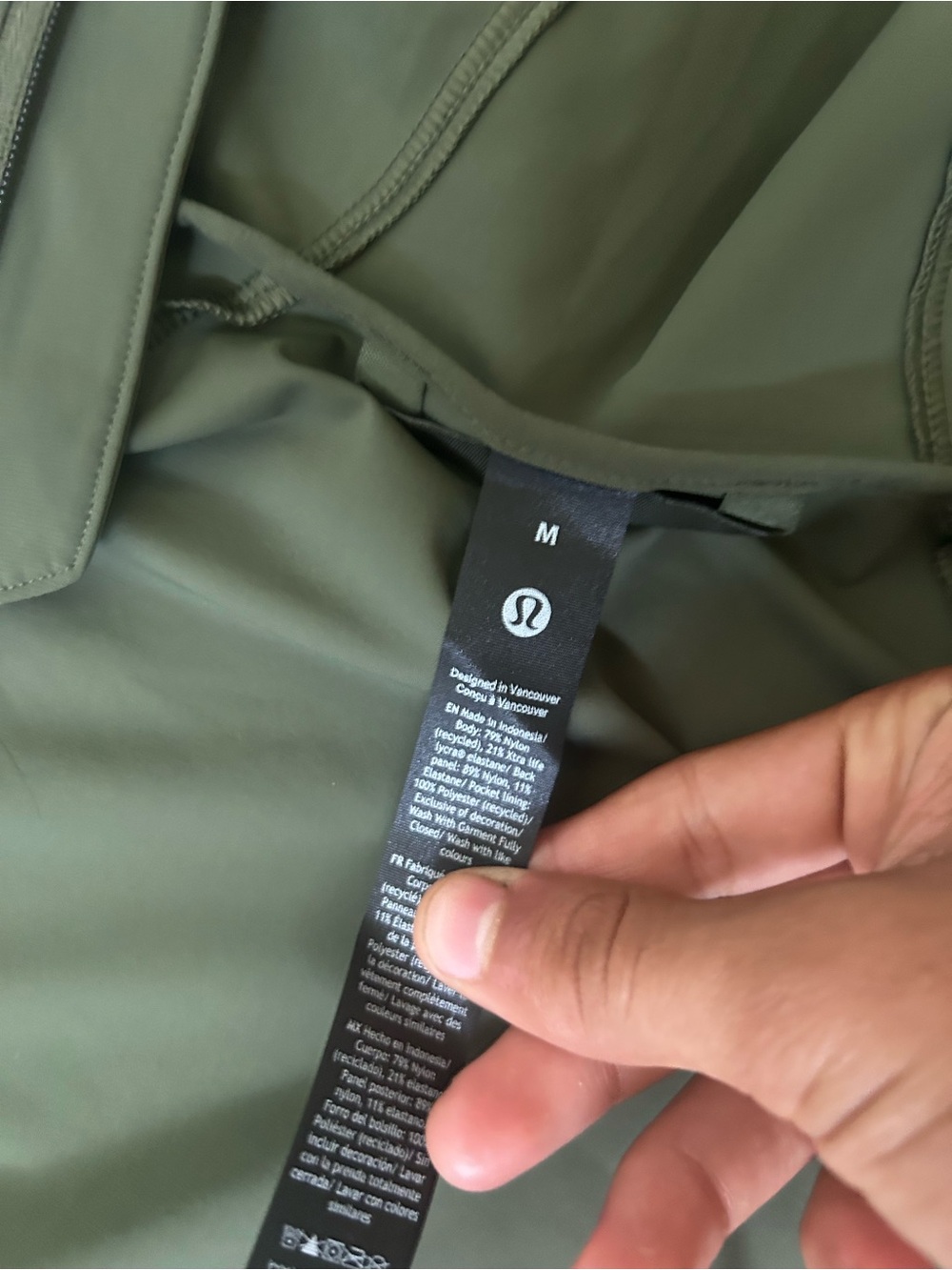 lululemon athletica Olive Green Hooded Utility Jacket - Picture 3 of 10